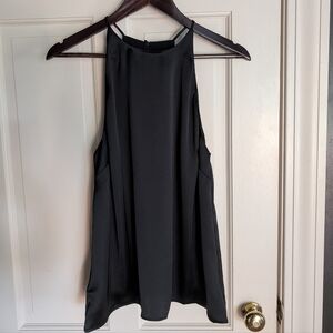 H&M Black Satin Racerback Tank